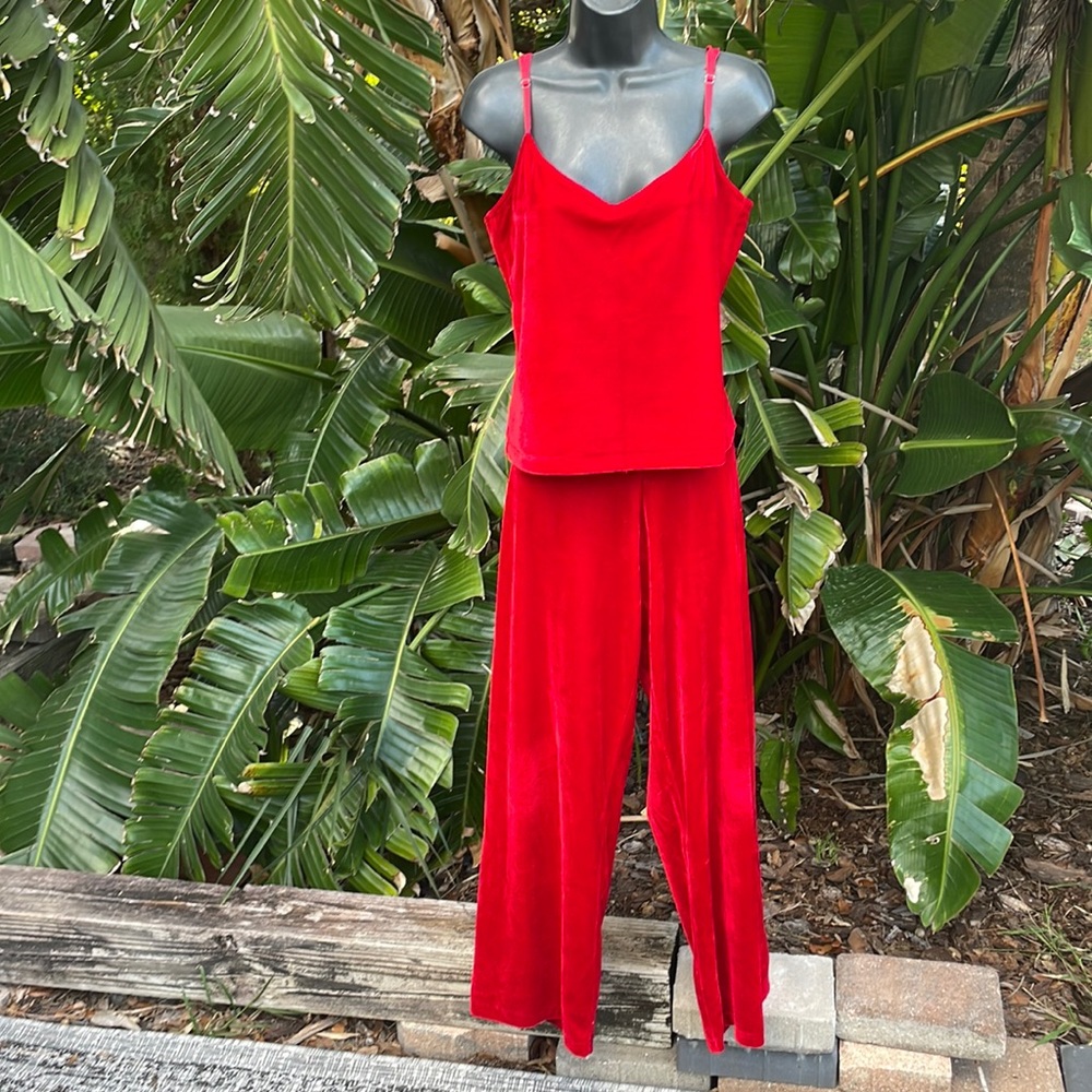 Pajamagram velour  or velvet stretch Cami jammies